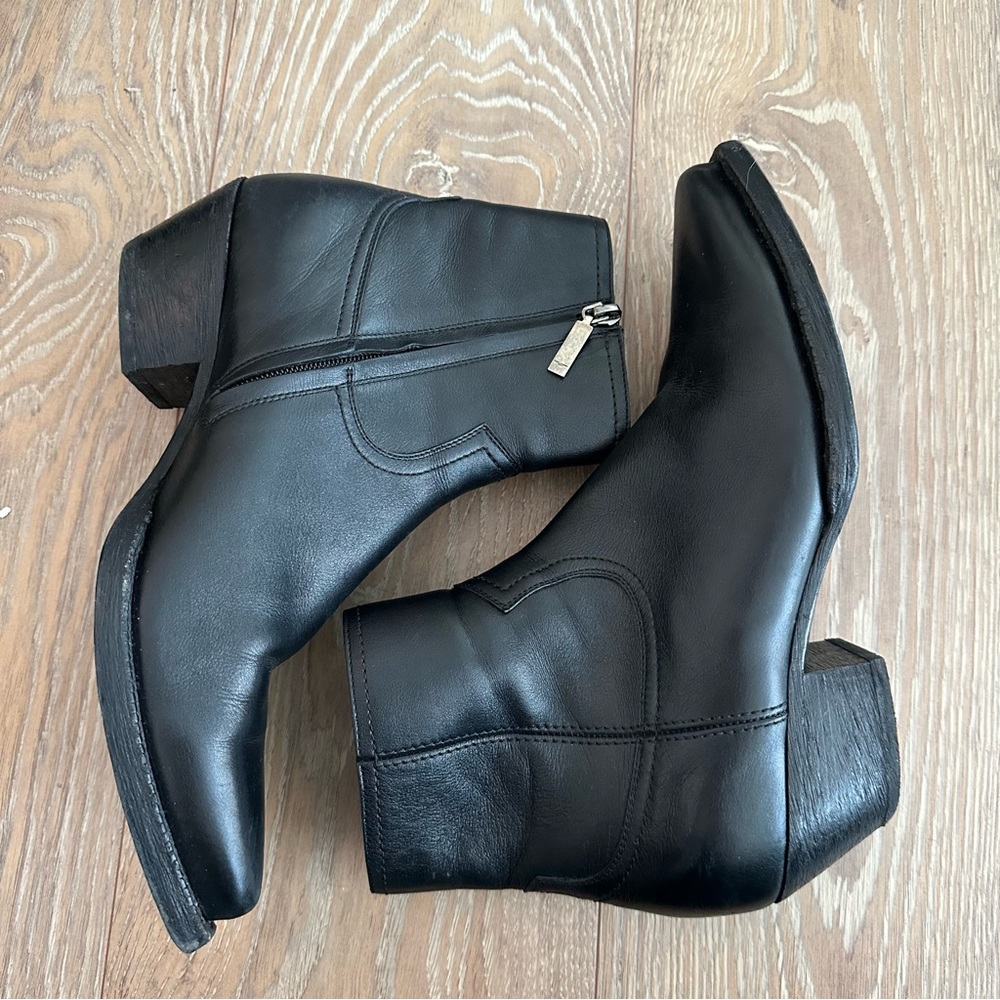 Saint Laurent Leather Western Boot